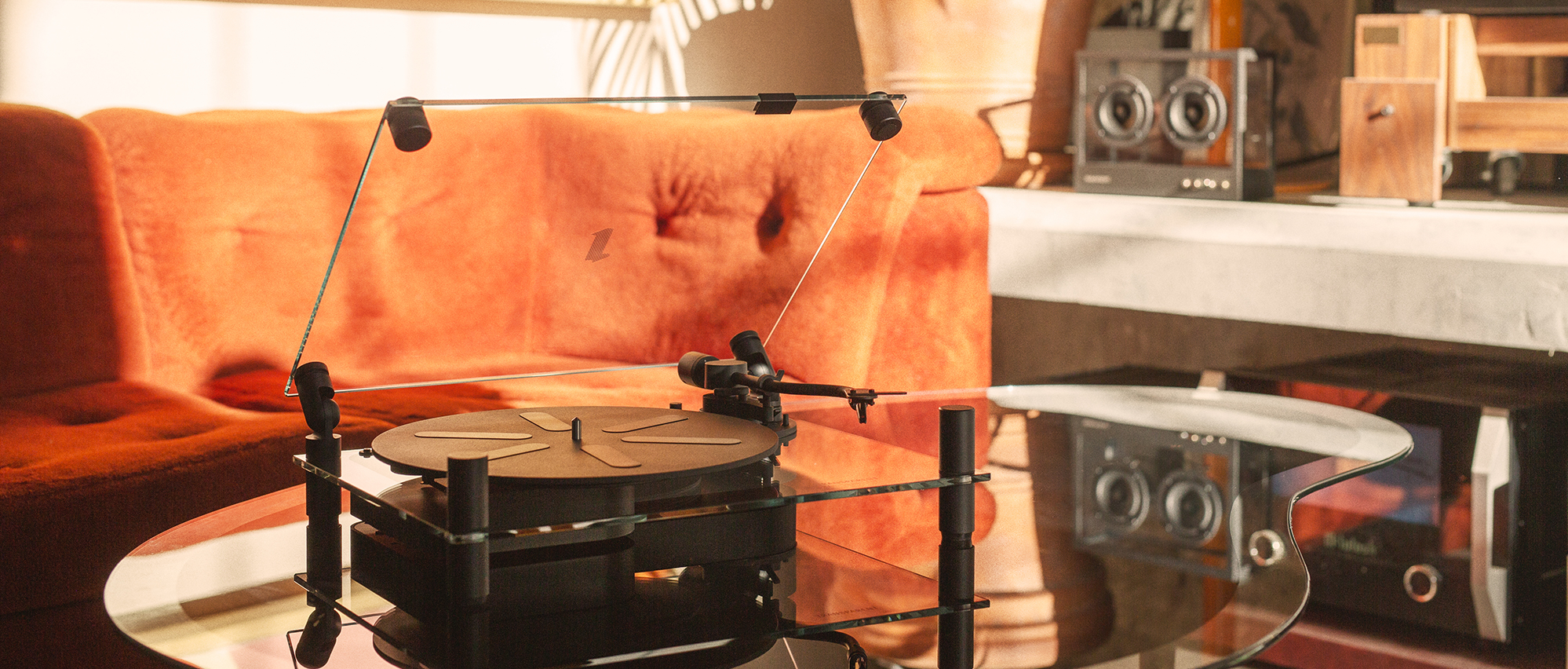 Transparent Turntable Black